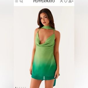 Peppermayo Mint Green Halter Dress